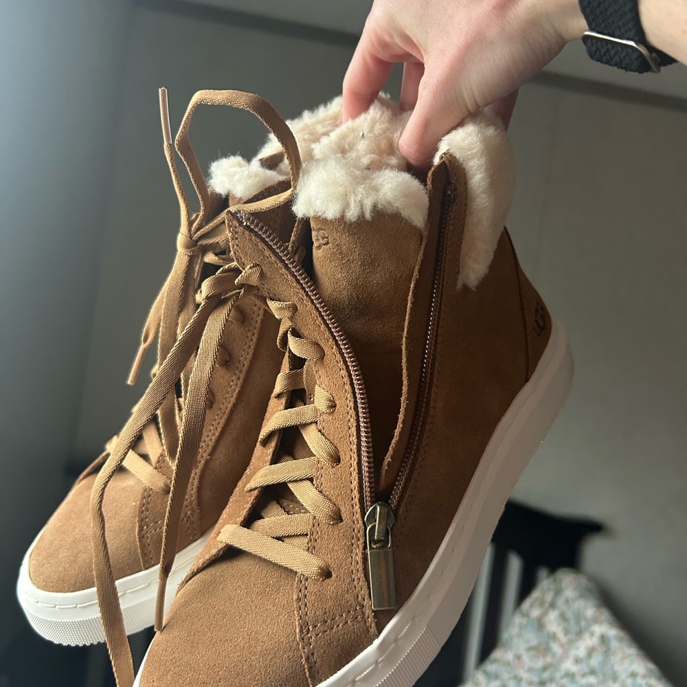 UGG Tan Boots with Shearling Interior